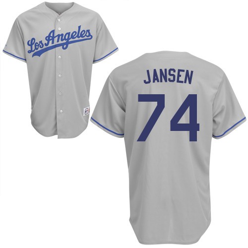 Best Quality Los Angeles Dodgers 74 Kenley Jansen Grey Cool Base MLB Jersey Baseball MLB Jerseys